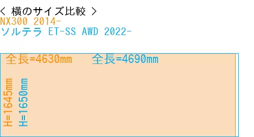 #NX300 2014- + ソルテラ ET-SS AWD 2022-